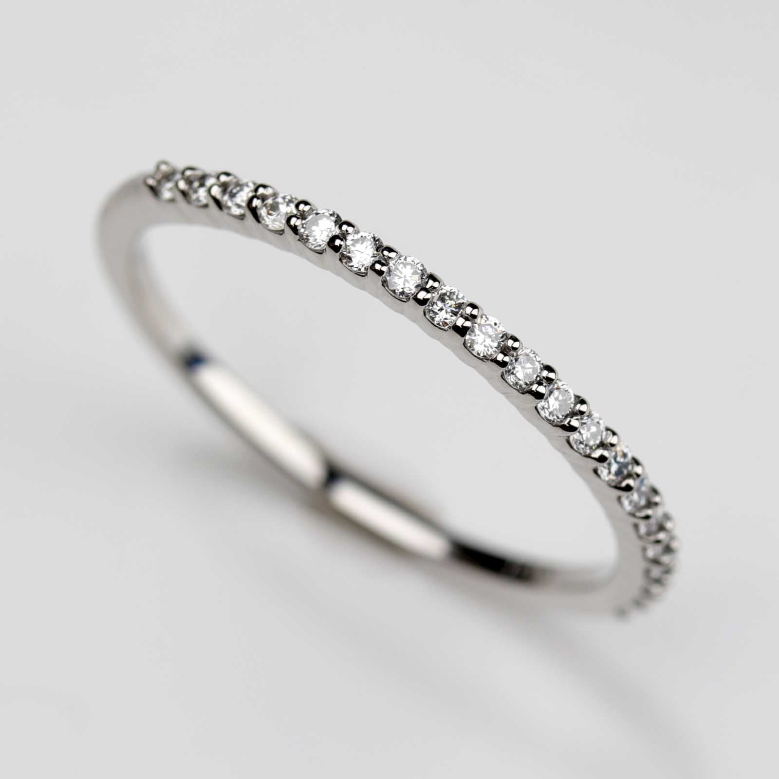 Scalloped Half Eternity Band