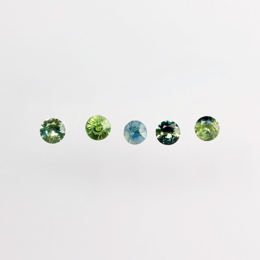 1.5mm Color Zoned Montana Sapphires - N10115