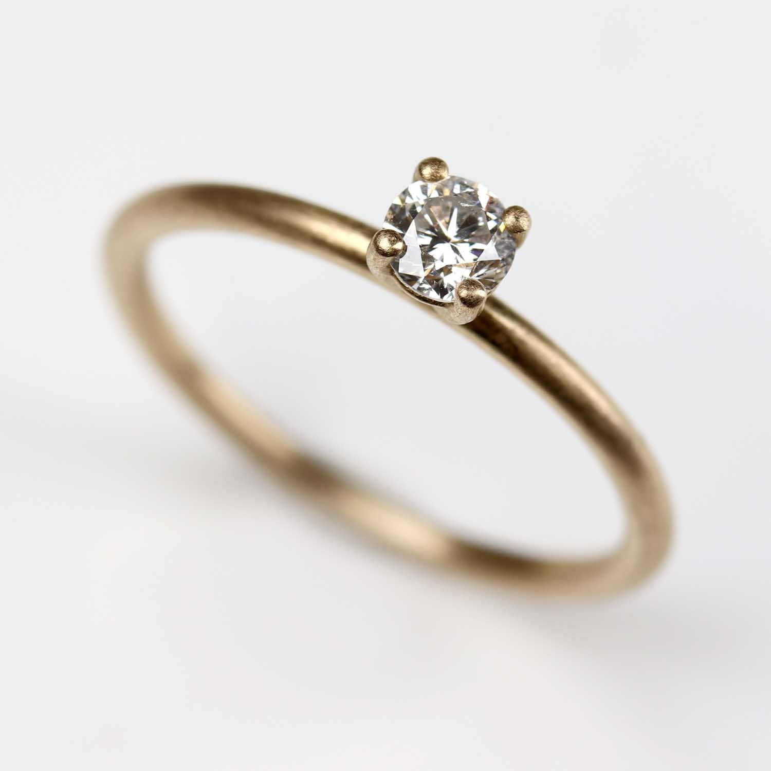 0.27ct Recycled Diamond Basket Solitaire