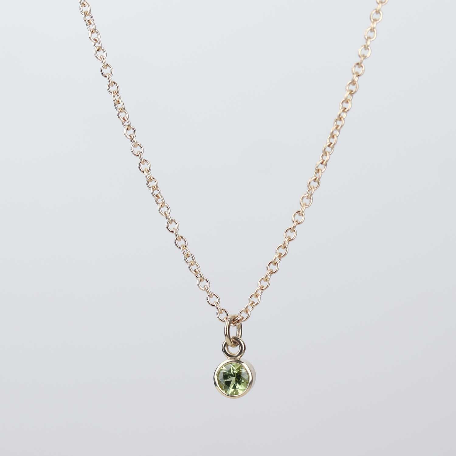. Peridot August Birthstone Pendant
