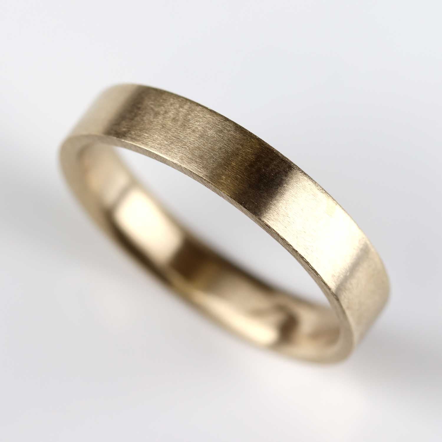 4mm Wide Comfort-fit Flat Band Ring