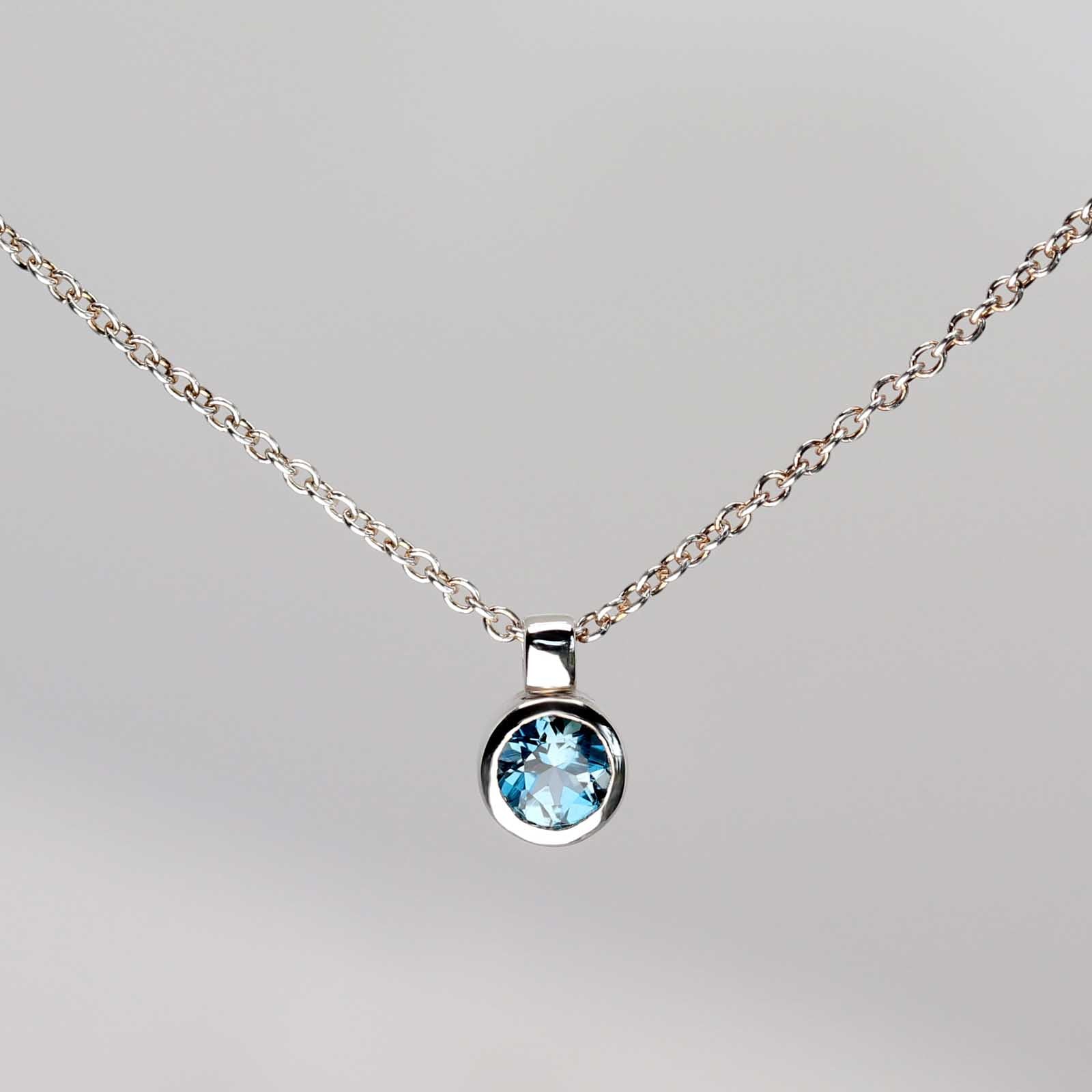 . 4mm Topaz Pendant