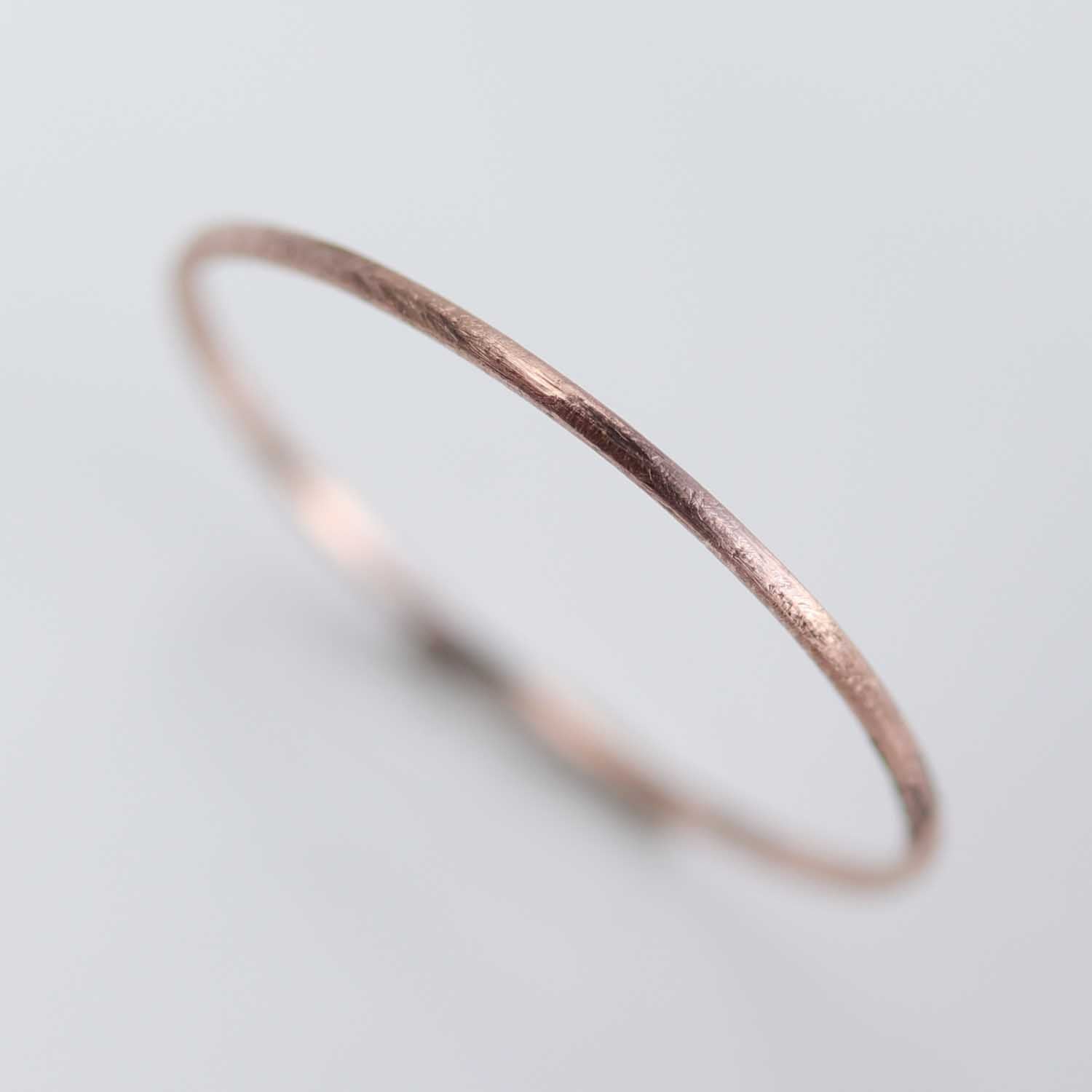 Rustic Textured Round Stacking Ring