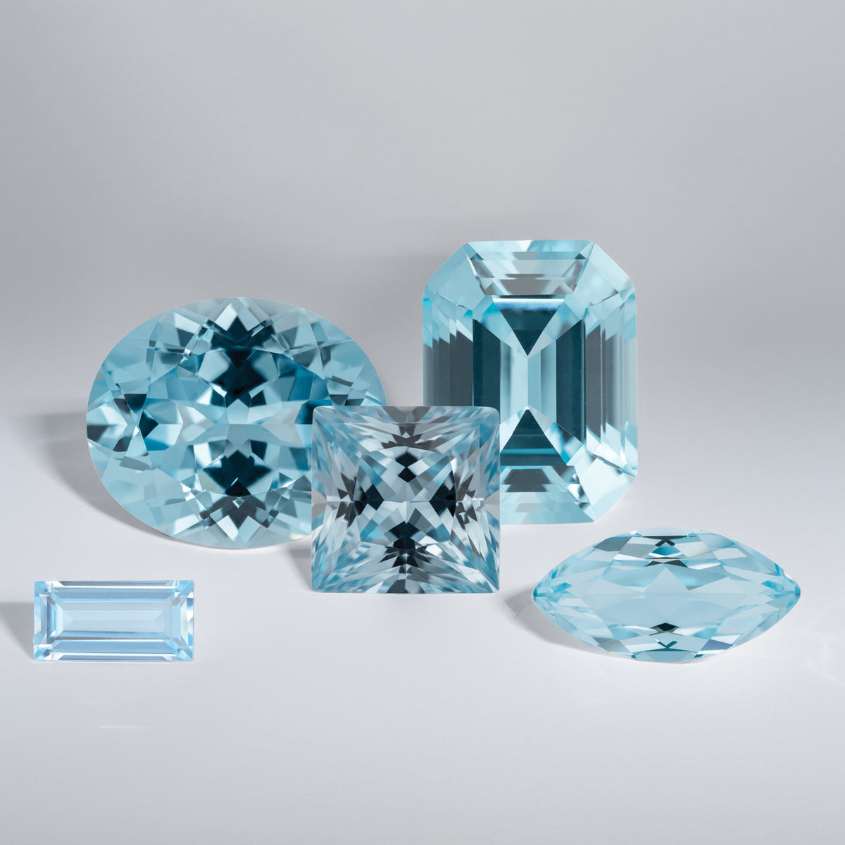 . Lab-grown Aqua Blue Color Sapphire
