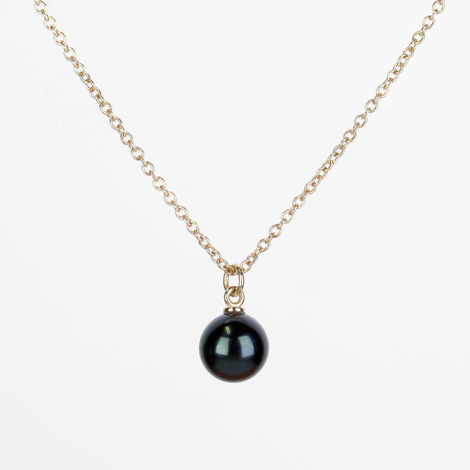 . Black Pearl Drop Pendant