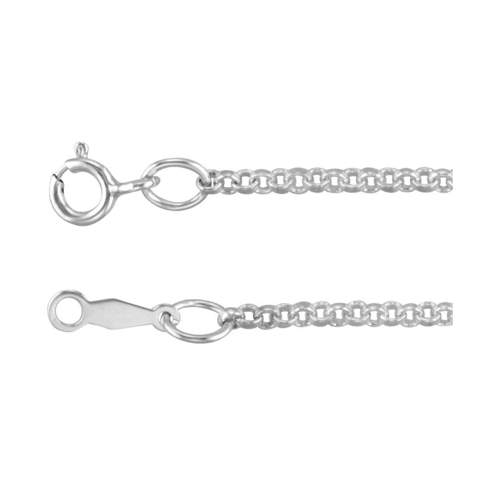 . Sterling Silver 2mm Rolo Chain