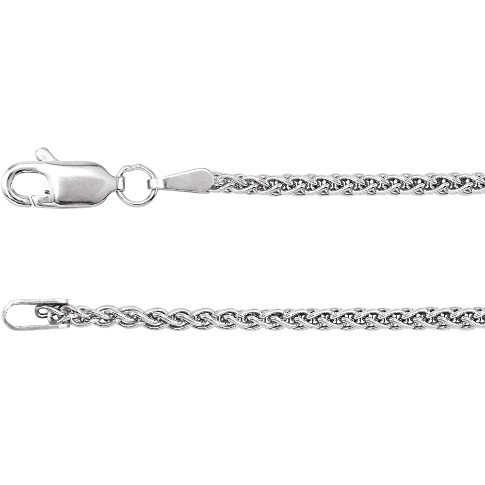 . Sterling Silver 1.8mm Wheat Chain