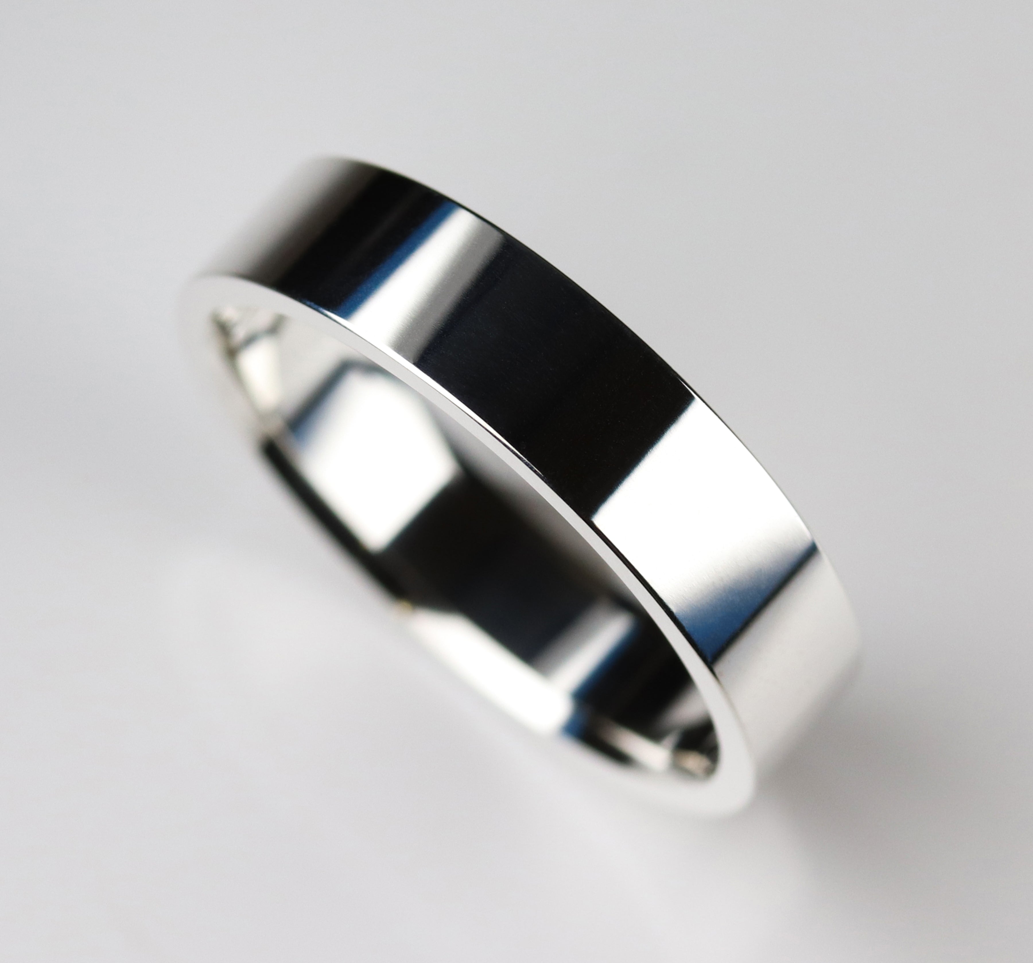 . 5mm Flat Silver Proposal Band
