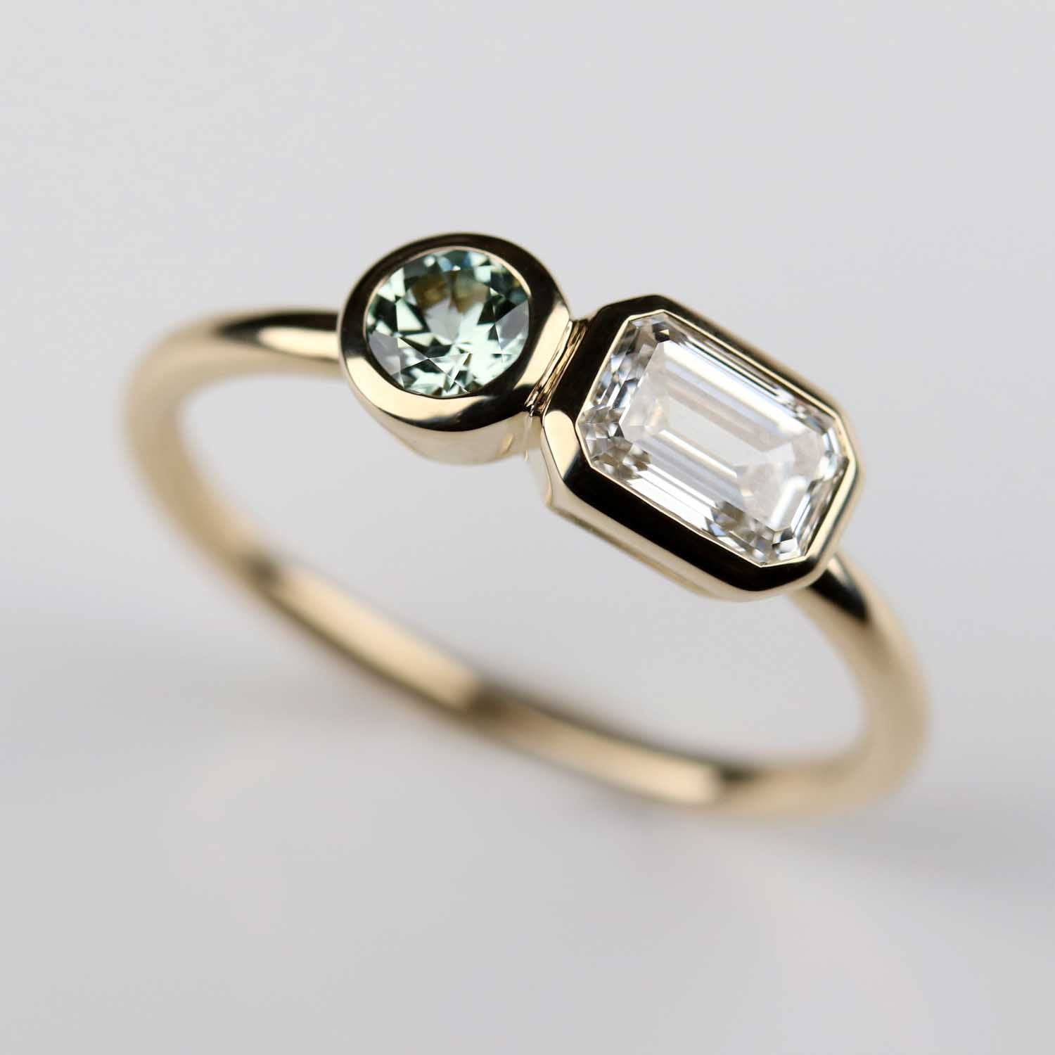 East West Toi et Moi Ring