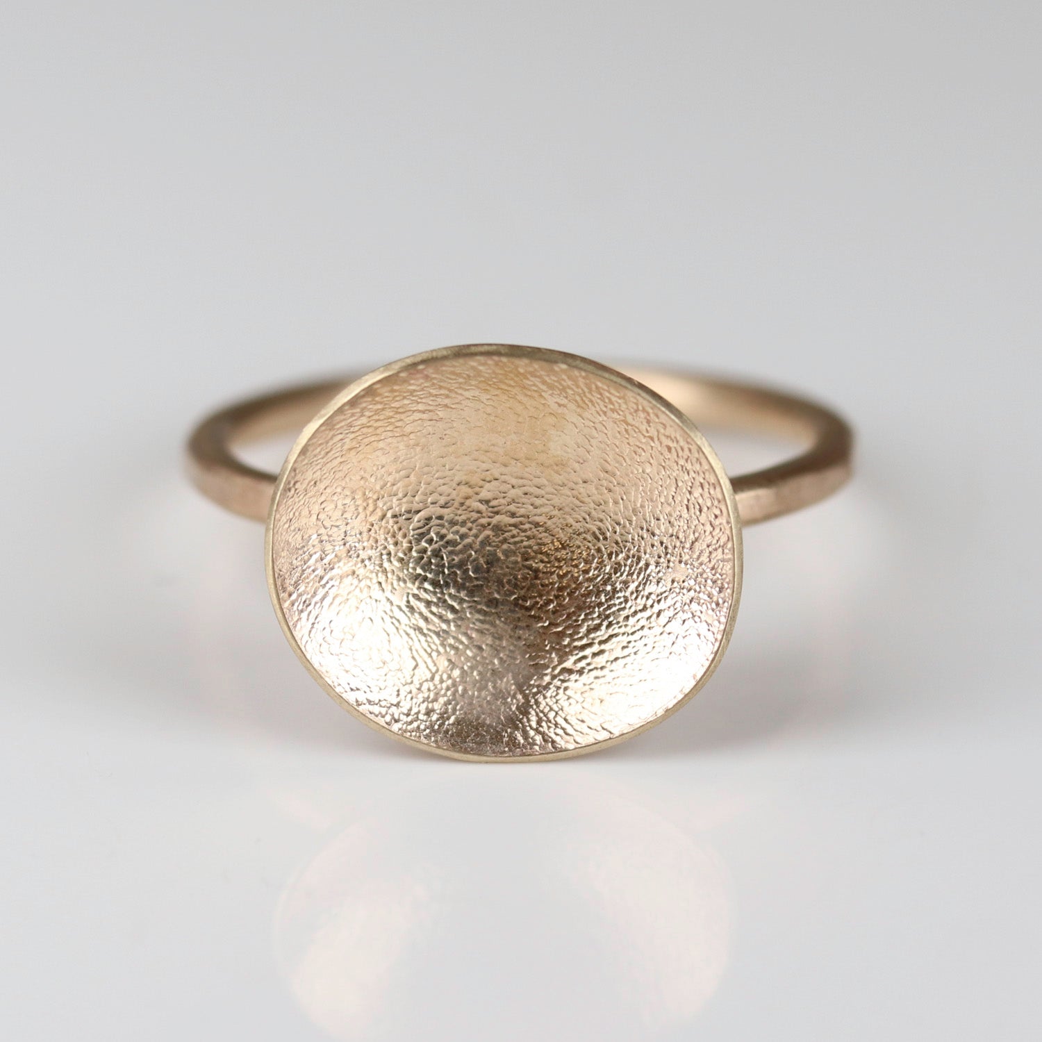 • Yellow Gold Dish Ring