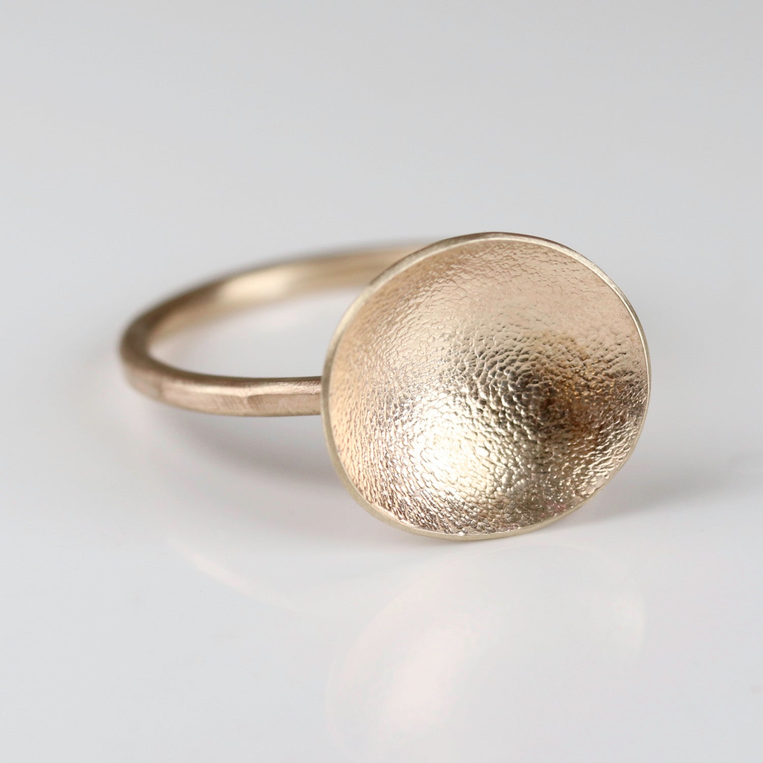 • Yellow Gold Dish Ring