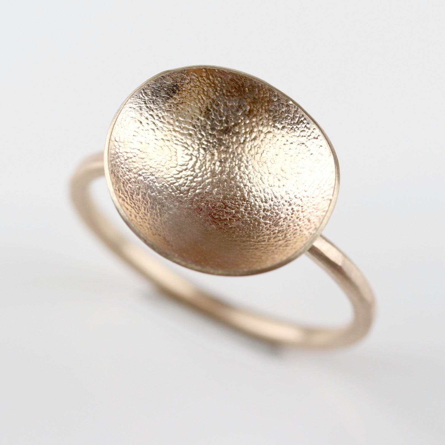 • Yellow Gold Dish Ring
