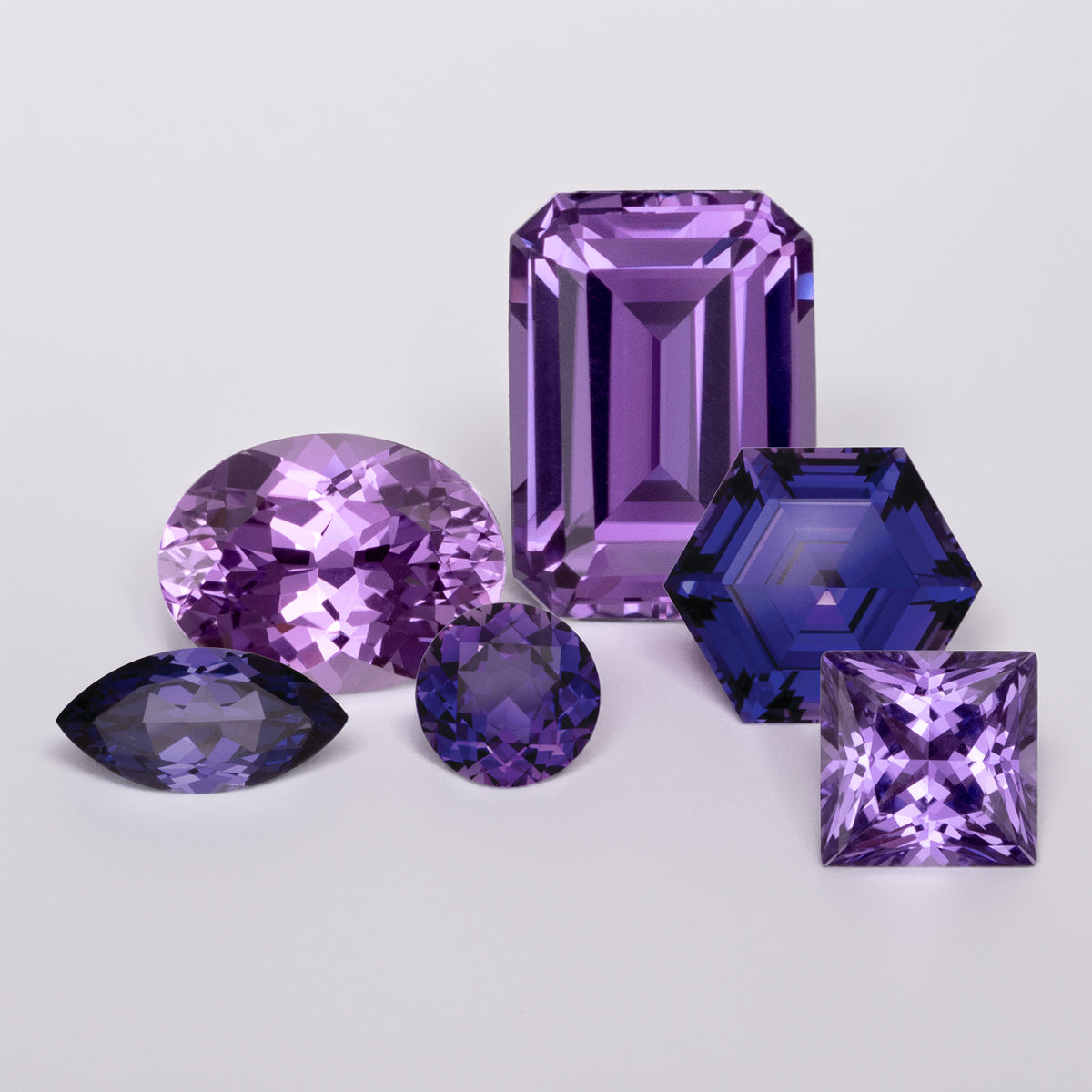 . Lab-grown Purple Sapphire