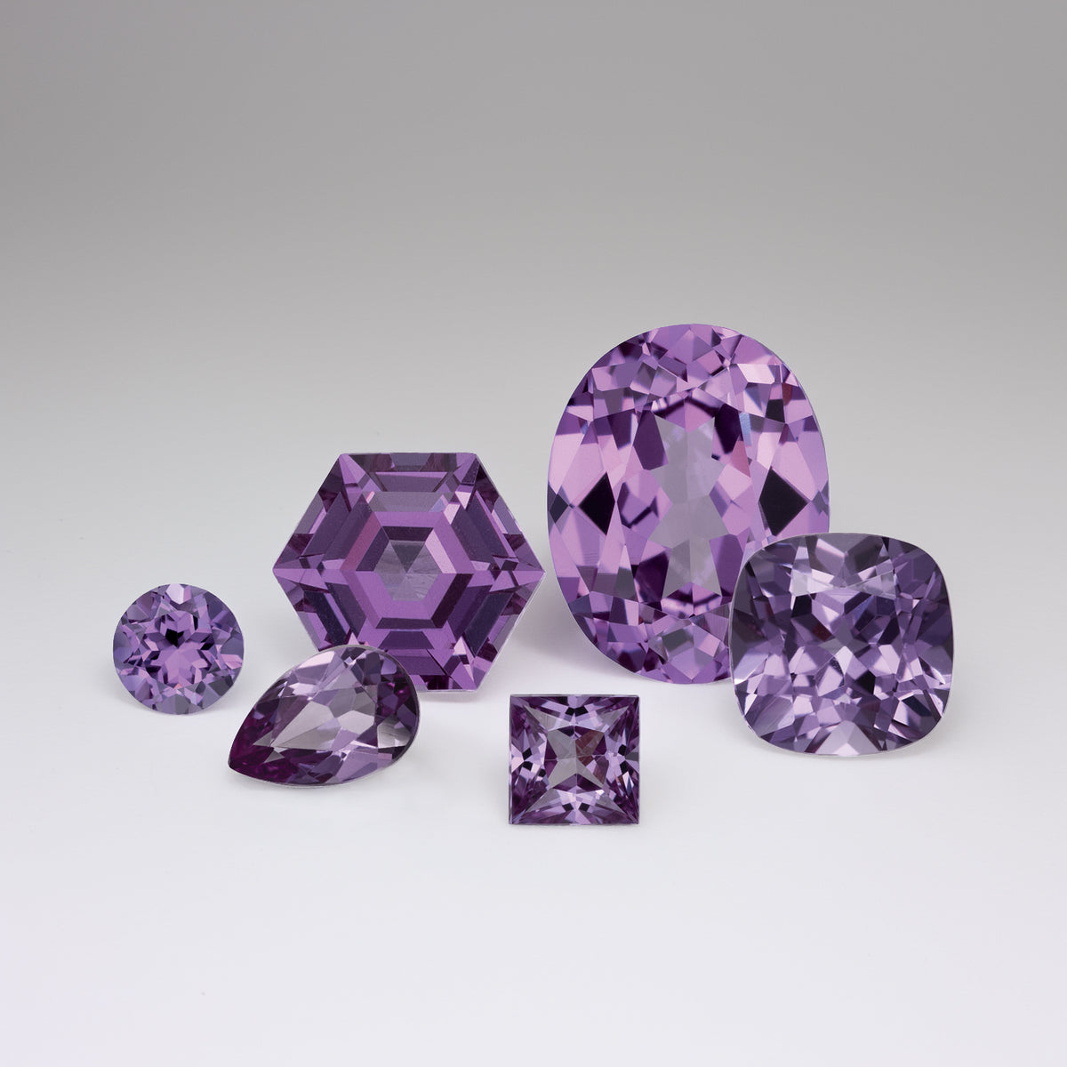 . Lab-grown Lilac Purple Sapphire