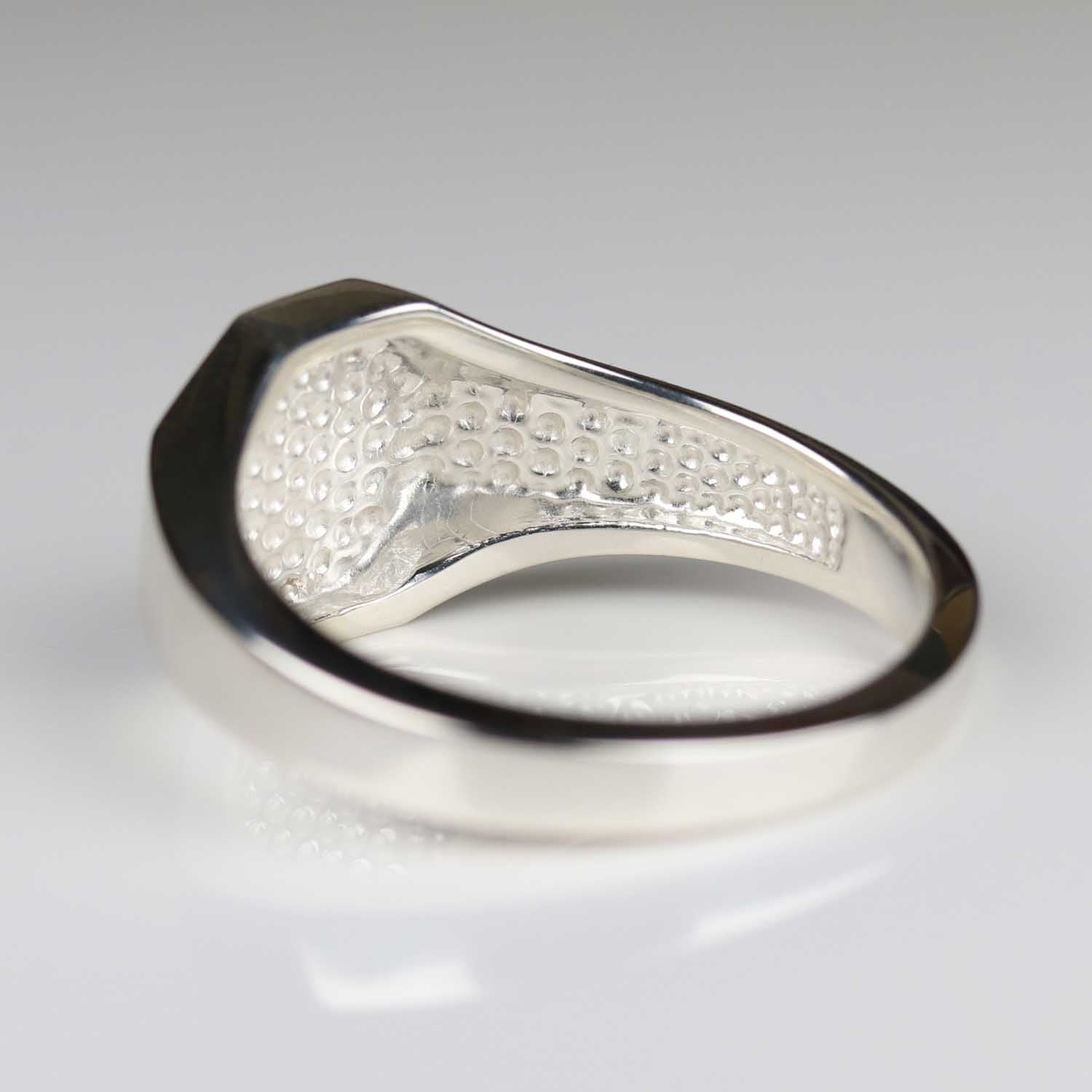 Sterling Silver Octagon Signet Ring