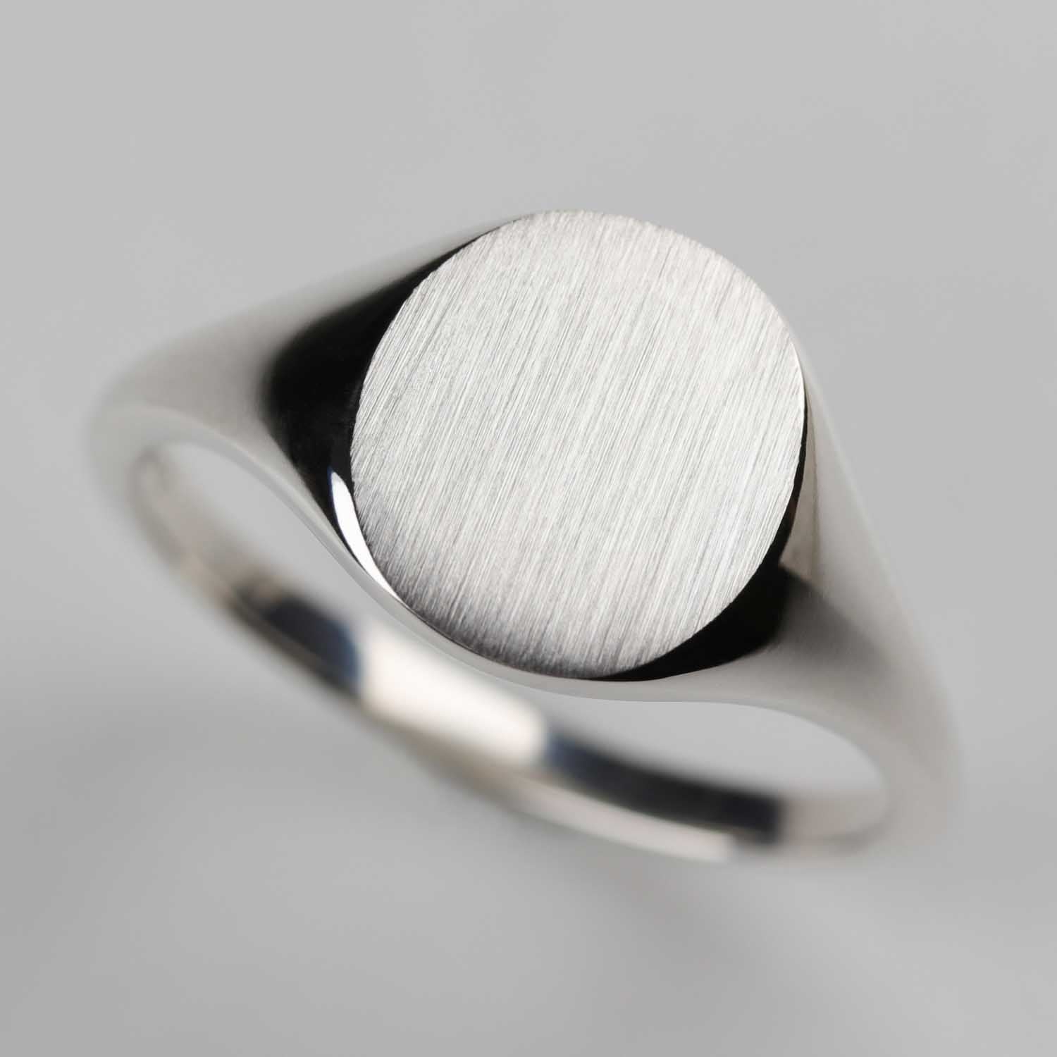 Sterling Silver Oval Signet Ring 11x9mm