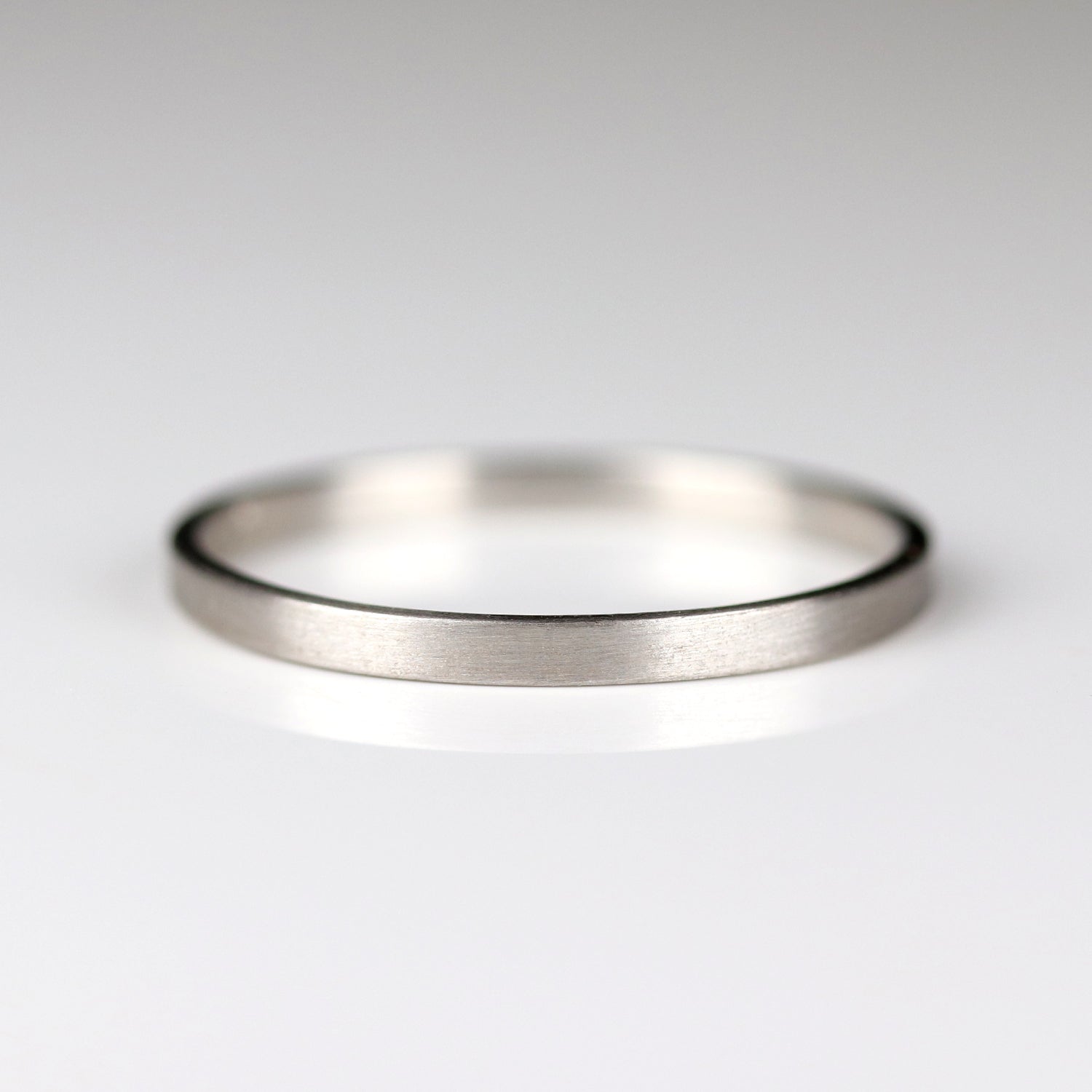 Slim & Skinny Platinum Flat Band Ring