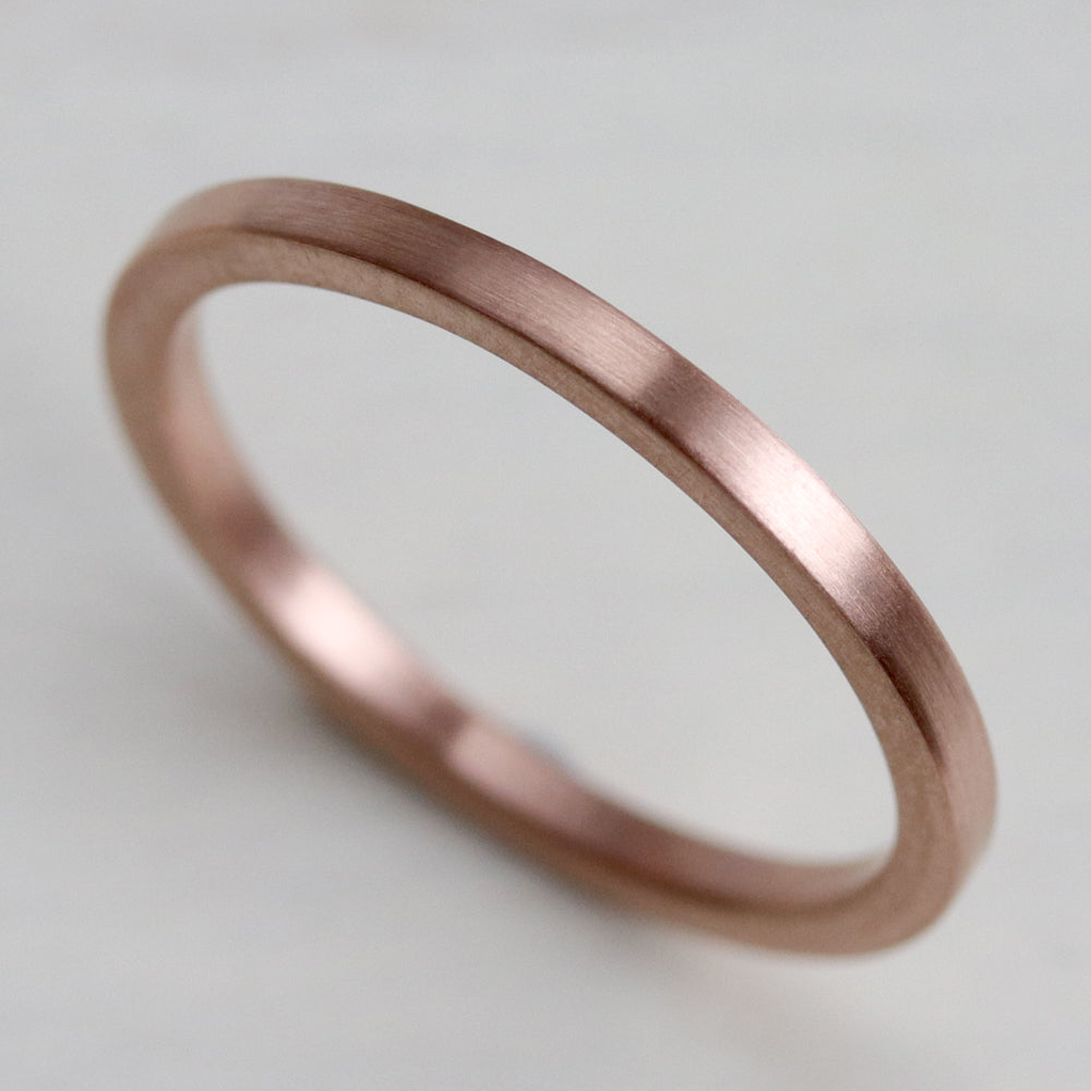 Smooth Square Band Ring
