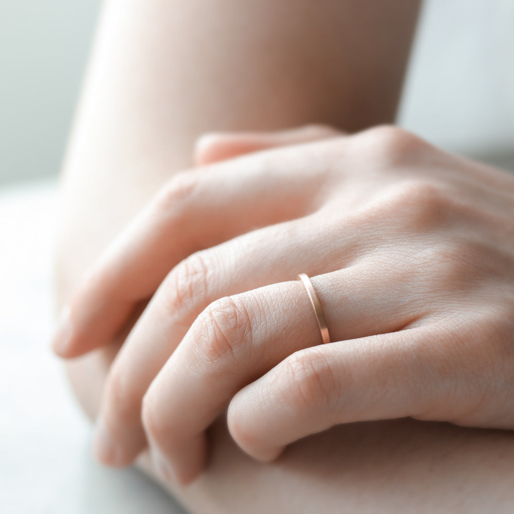 Smooth Square Band Ring