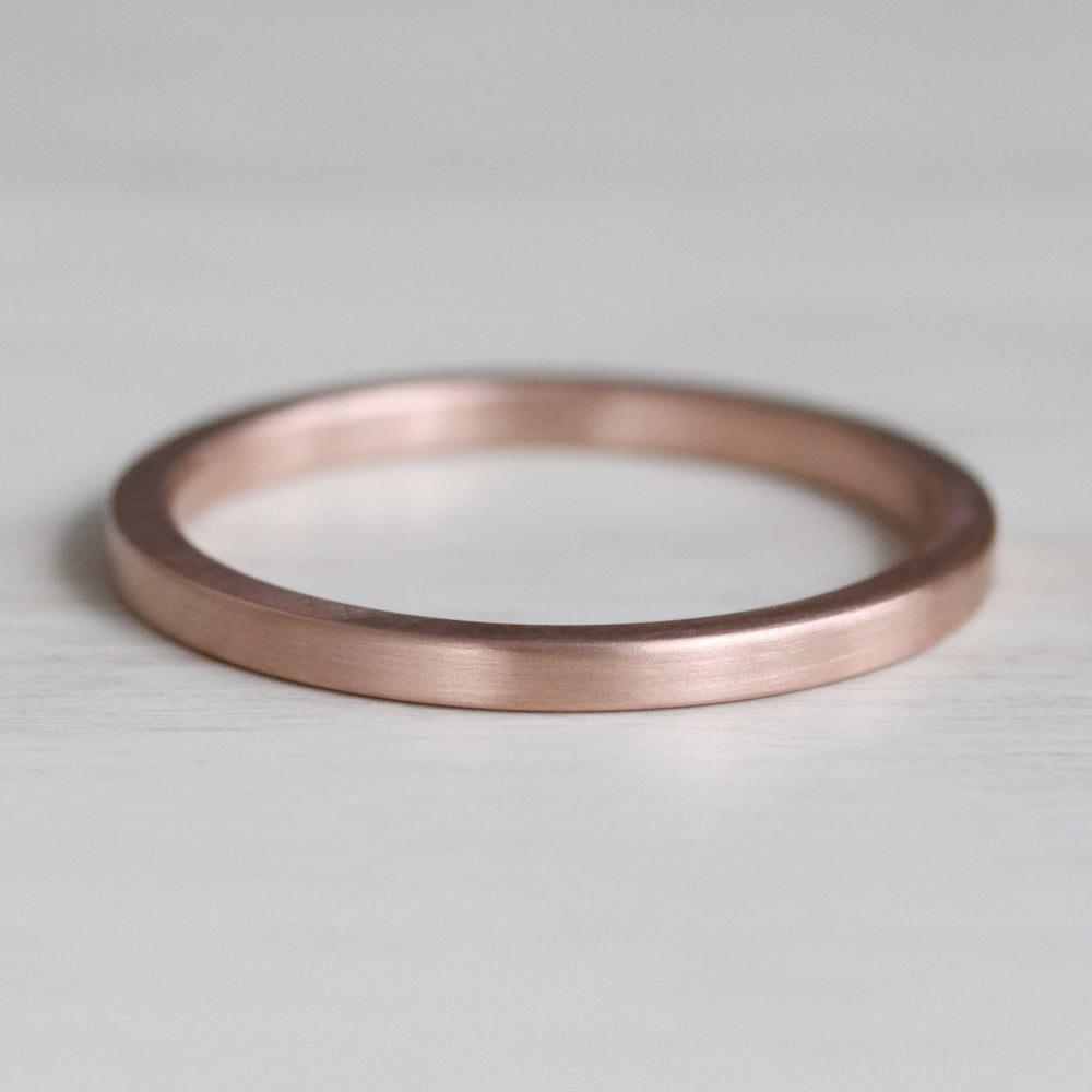 Smooth Square Band Ring
