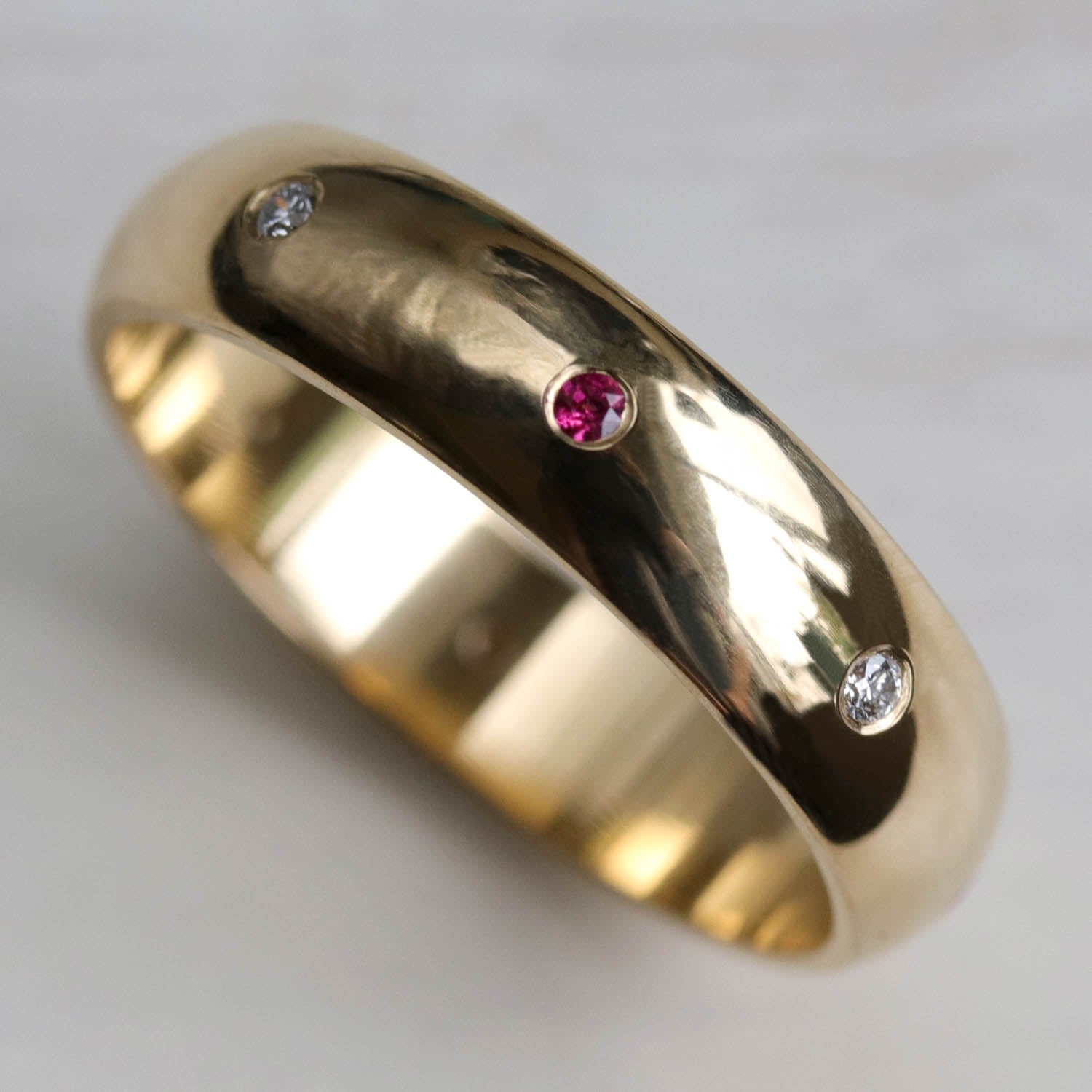 Ruby and Diamond Flush Set