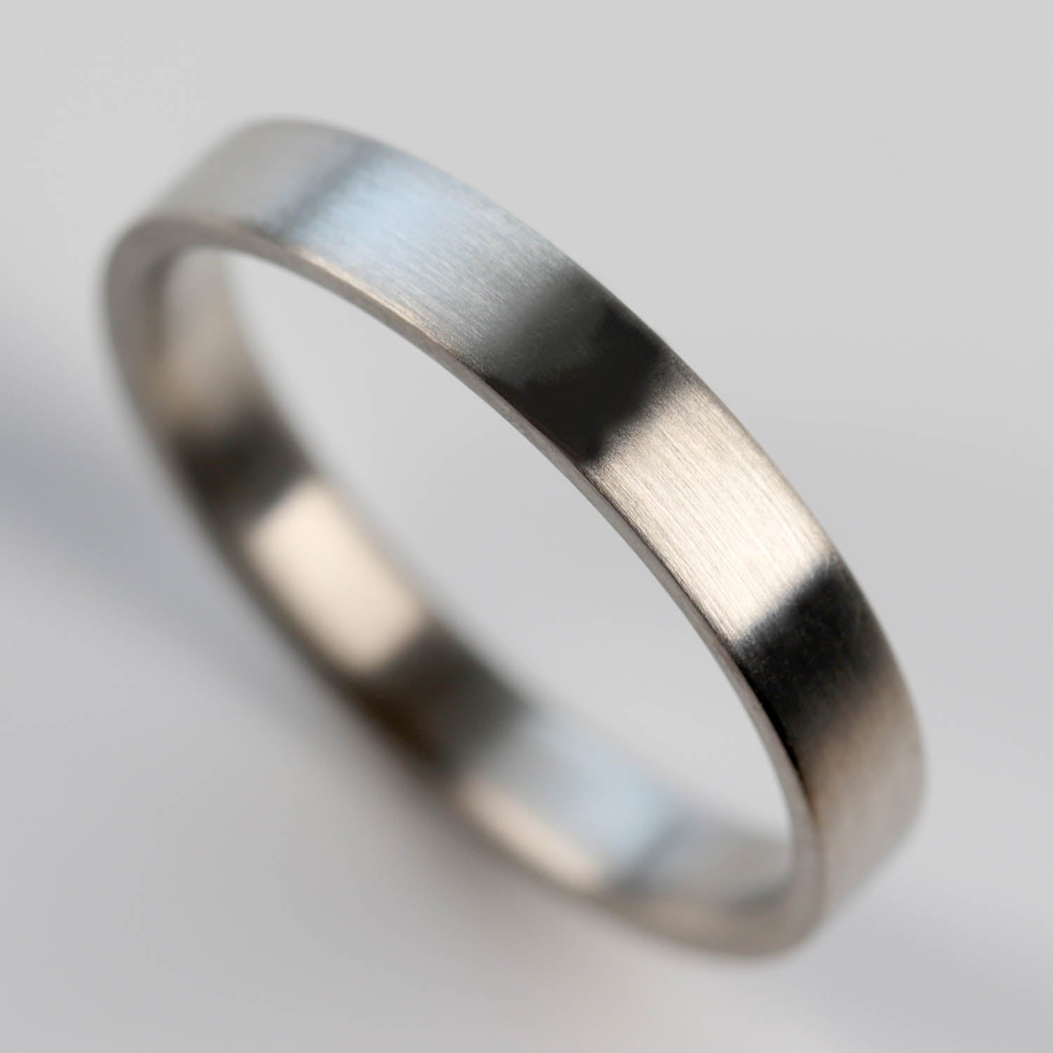 Narrow & Lightweight Flat Band Ring •
