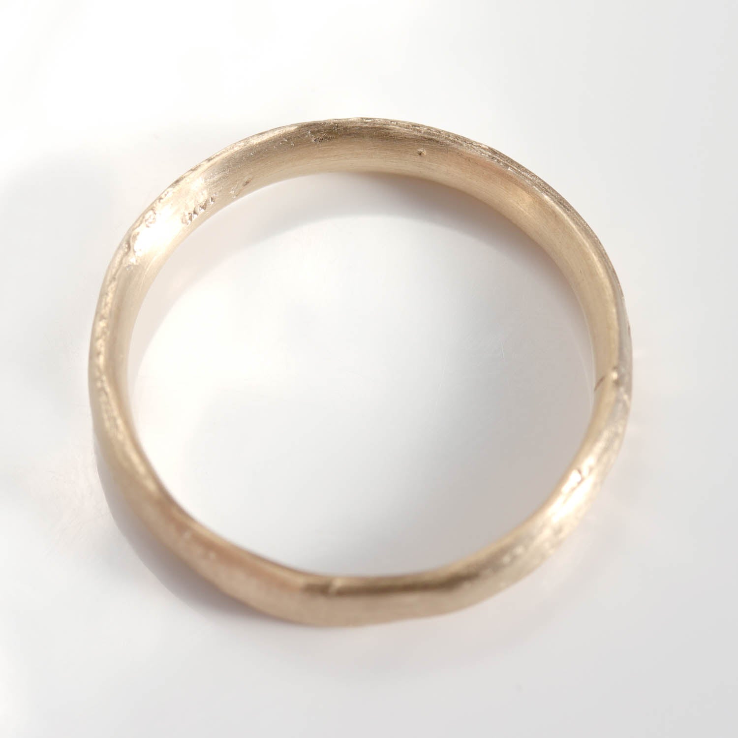 4mm Wide Ancient Textured Band