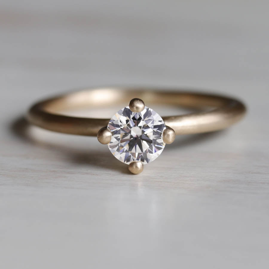 Compass Set Solitaire, Engagement Ring - Aide-mémoire Jewelry