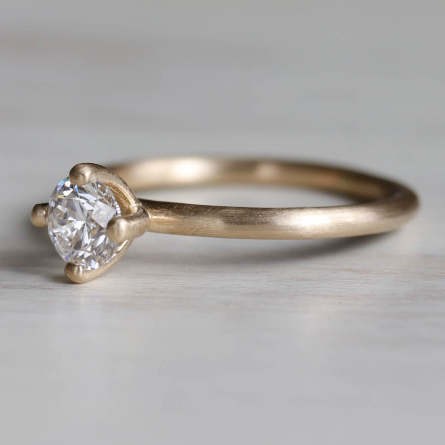 Compass Set Solitaire, Engagement Ring - Aide-mémoire Jewelry