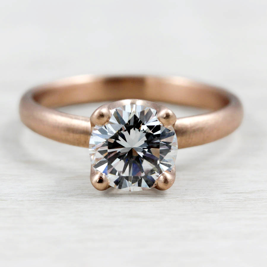 1.25ct Solitaire Engagement Ring, Engagement Ring - Aide-mémoire Jewelry