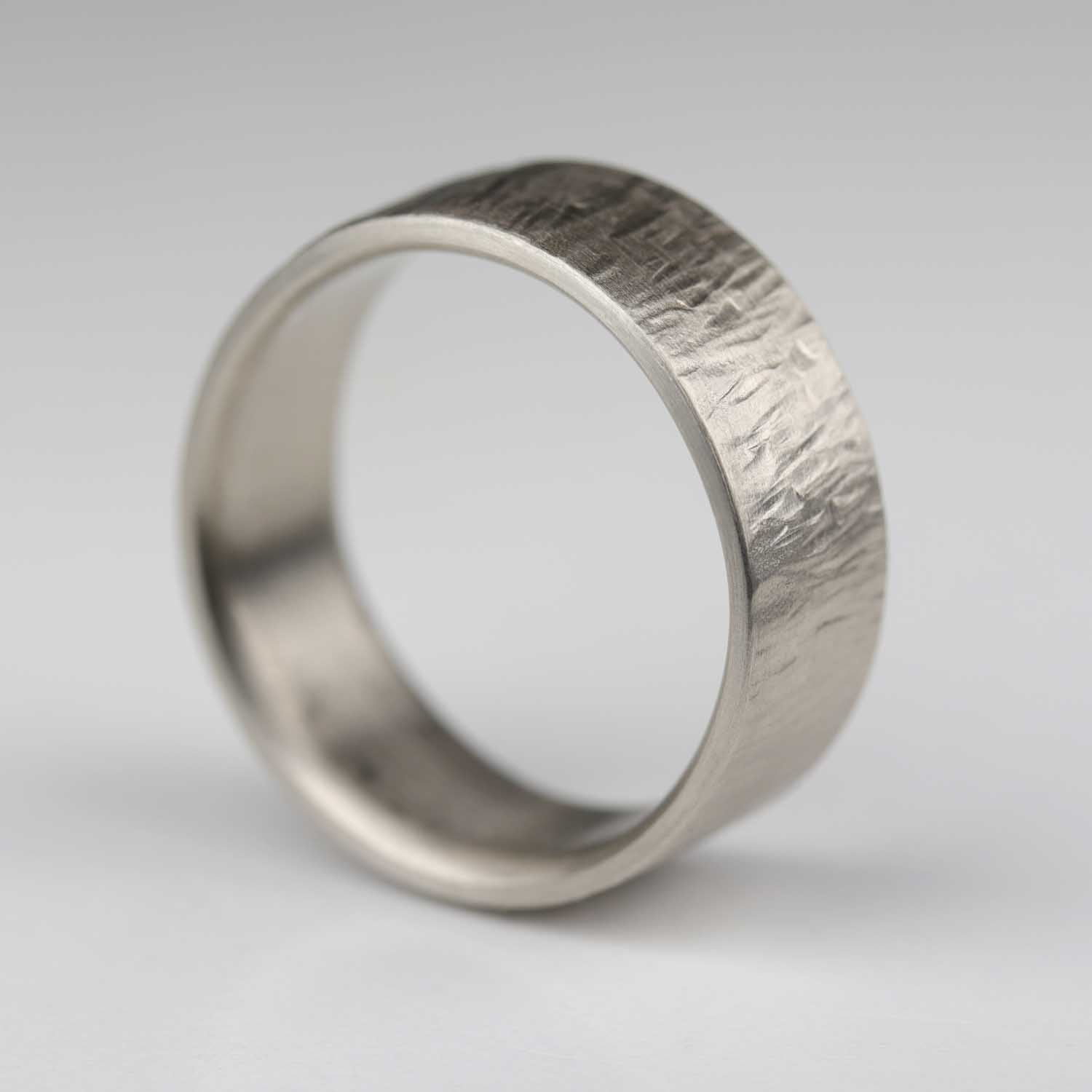 Wide Wood Textured Band •