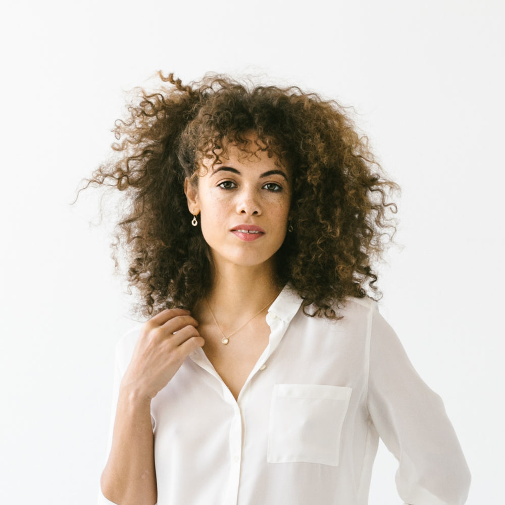 Small Torus Diamond Dangle Earrings, Earrings, Demi-fine Jewelry - Aide-mémoire Jewelry