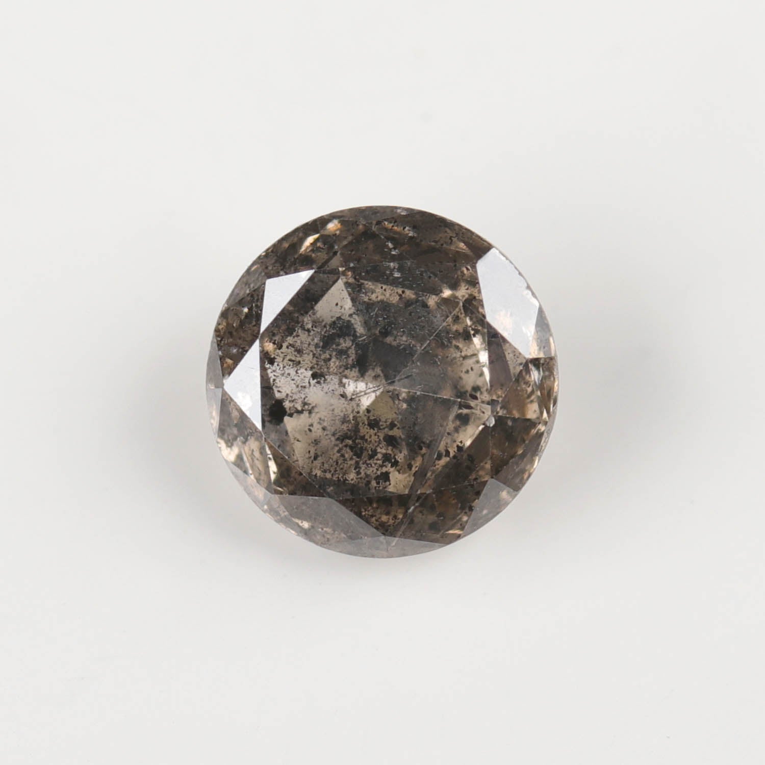 5.6mm Rose Cut Salt & Pepper Champagne Australian Diamond - 114356-B