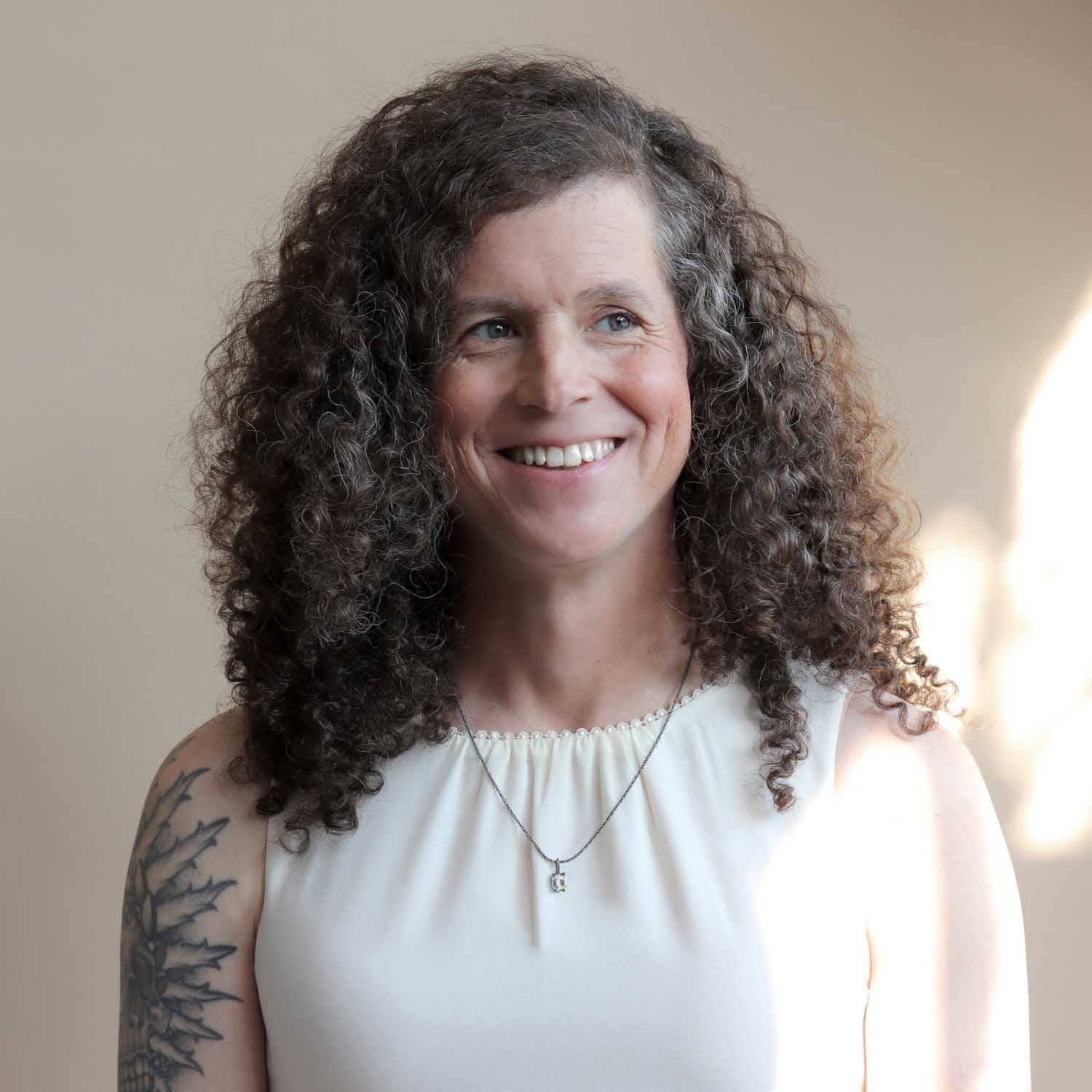 . Prong-set Silver and Hexagon Arkansas Quartz Pendant