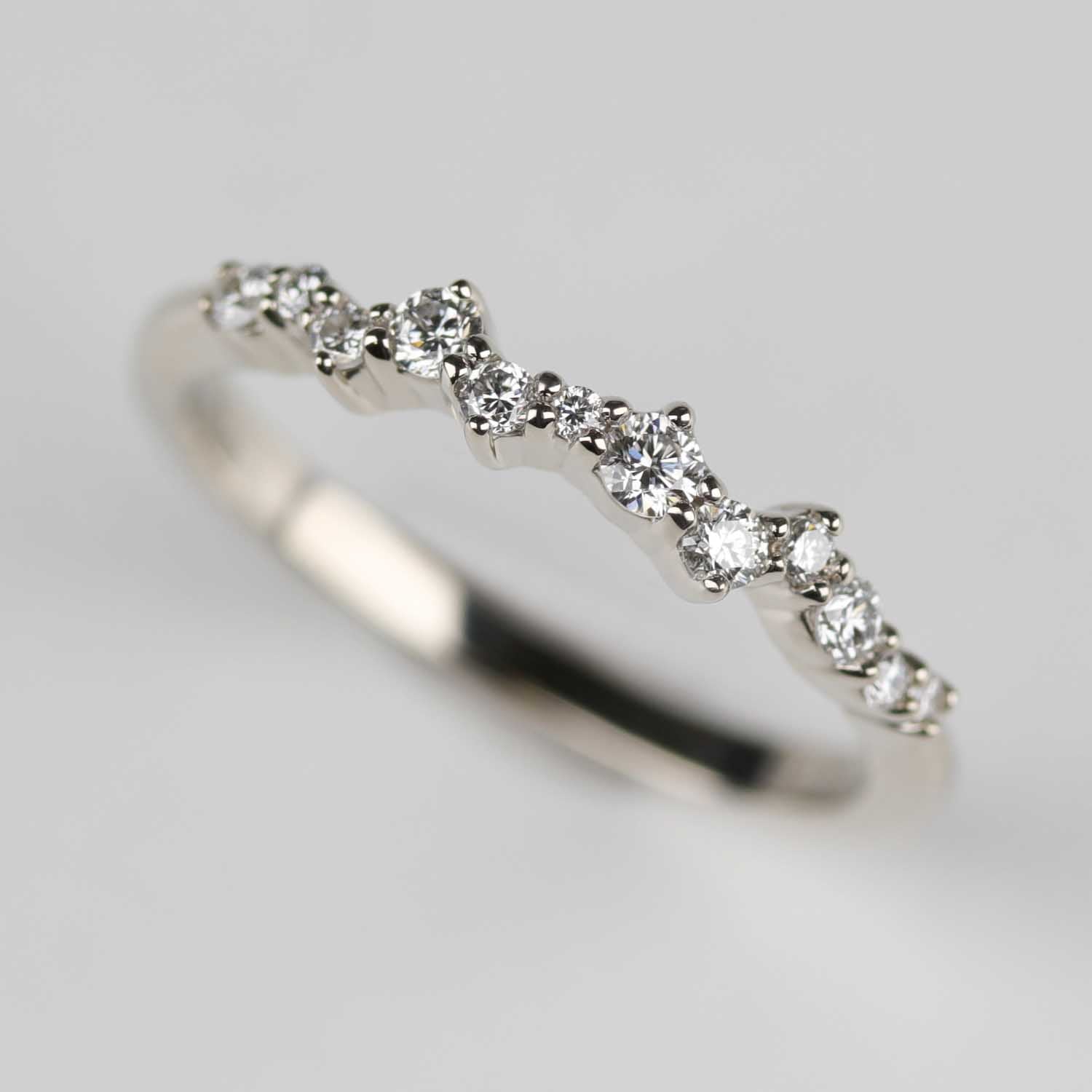 Cluster Wedding Band