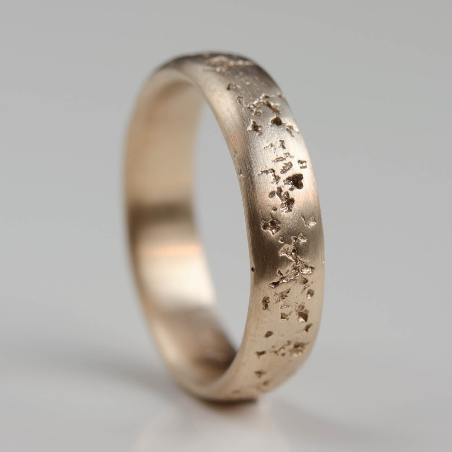 Wide Concrete Wedding Band •