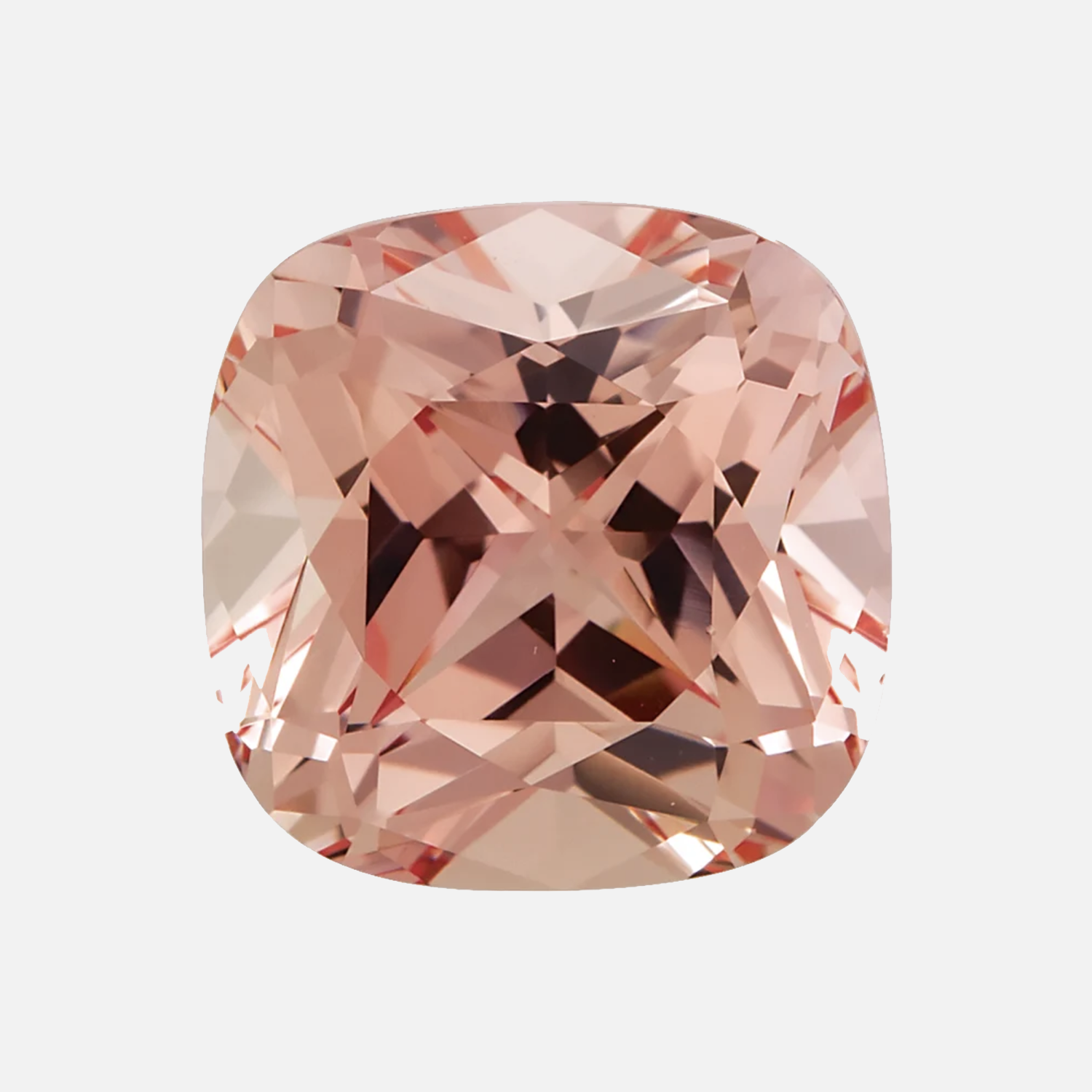 . Lab-grown Peach Champagne Sapphire