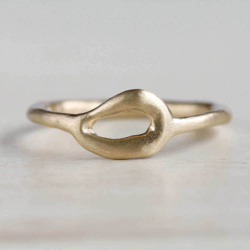 Sculpted Torus Ring, Organic Jewelry, Stacking Ring, Alternative Wedding Band, Alternative Engagement Ring - Aide-mémoire Jewelry