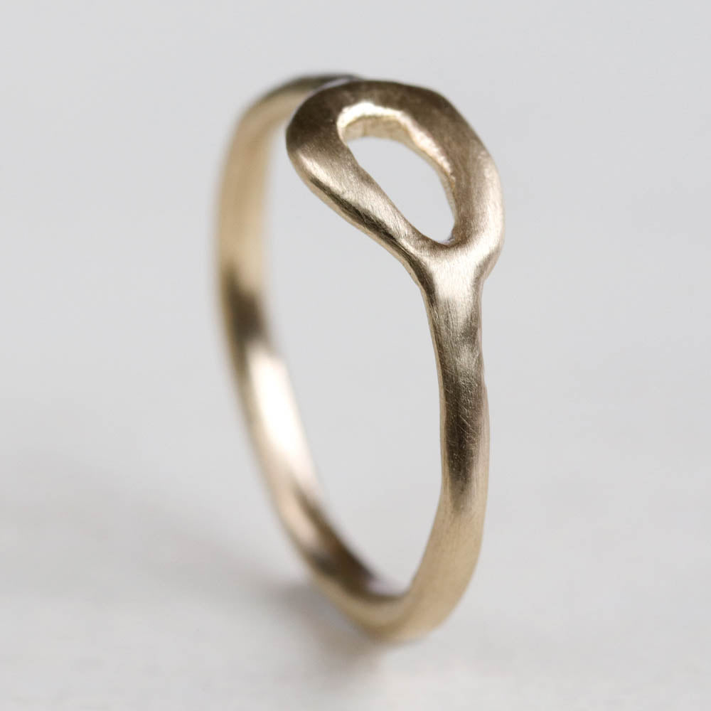 Sculpted Torus Ring, Organic Jewelry, Stacking Ring, Alternative Wedding Band, Alternative Engagement Ring - Aide-mémoire Jewelry