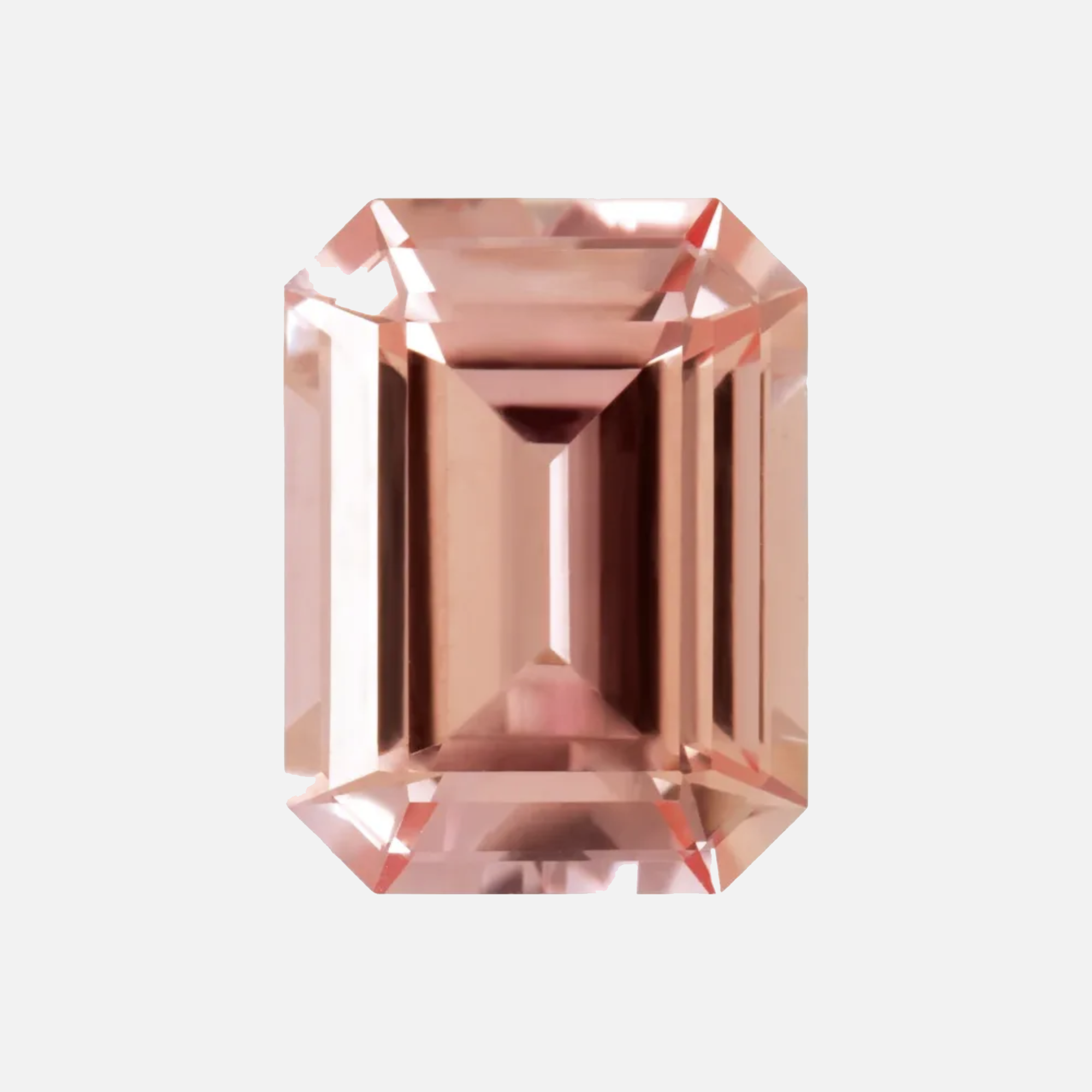 . Lab-grown Peach Champagne Sapphire