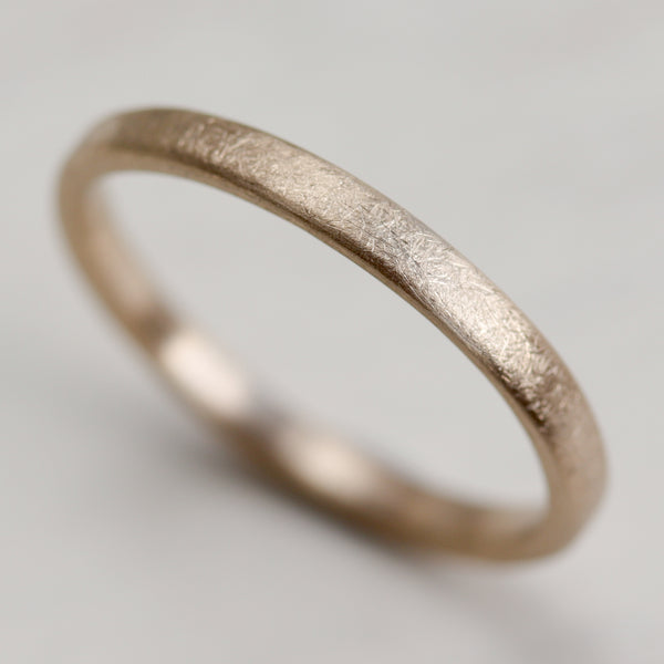 Europa Moon Texture Edgeless Flat Band, Women's Wedding Band - Aide-mémoire Jewelry