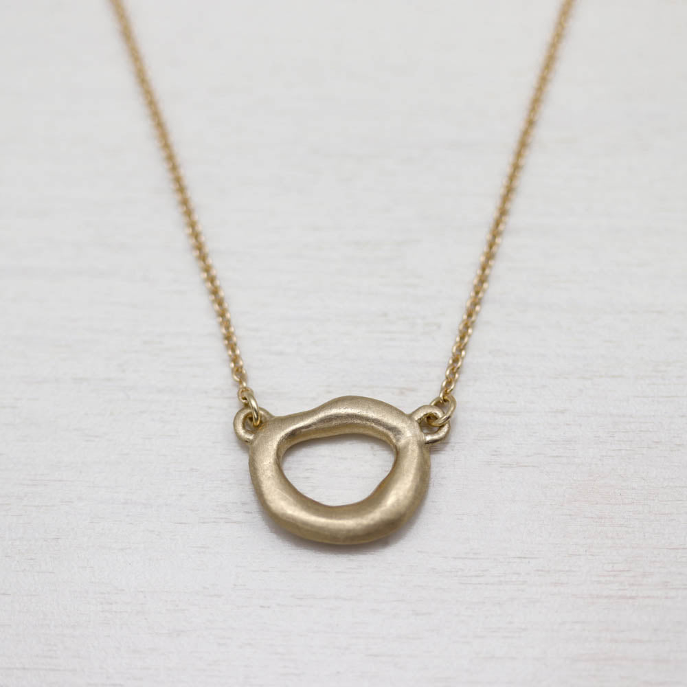 Large Sculpted Torus Pendant, Necklace - Aide-mémoire Jewelry