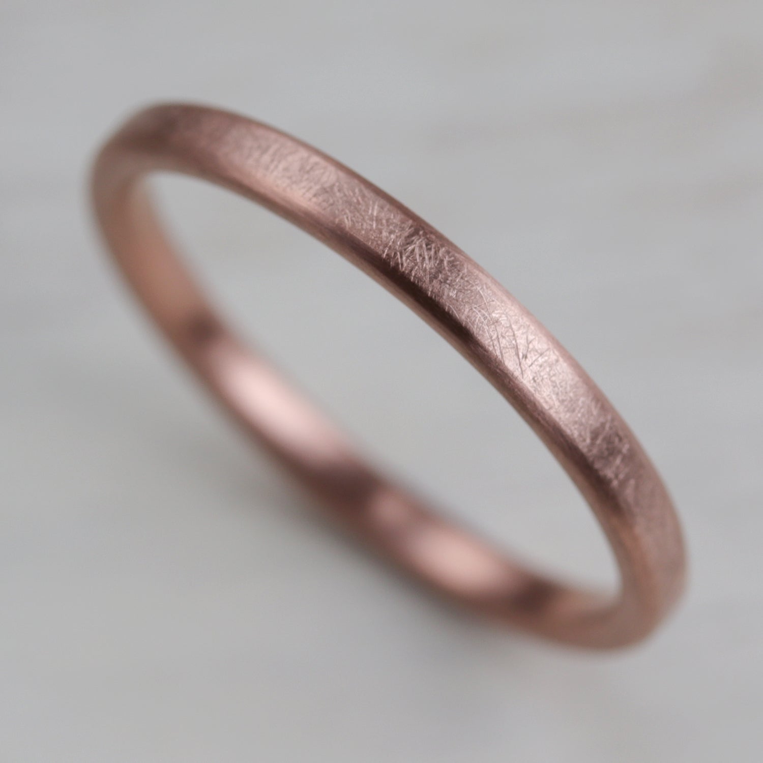 Narrow Europa Moon Texture Edgeless Flat Band