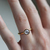 Open Bezel Solitaire Engagement Ring - Aide-memoire Jewelry