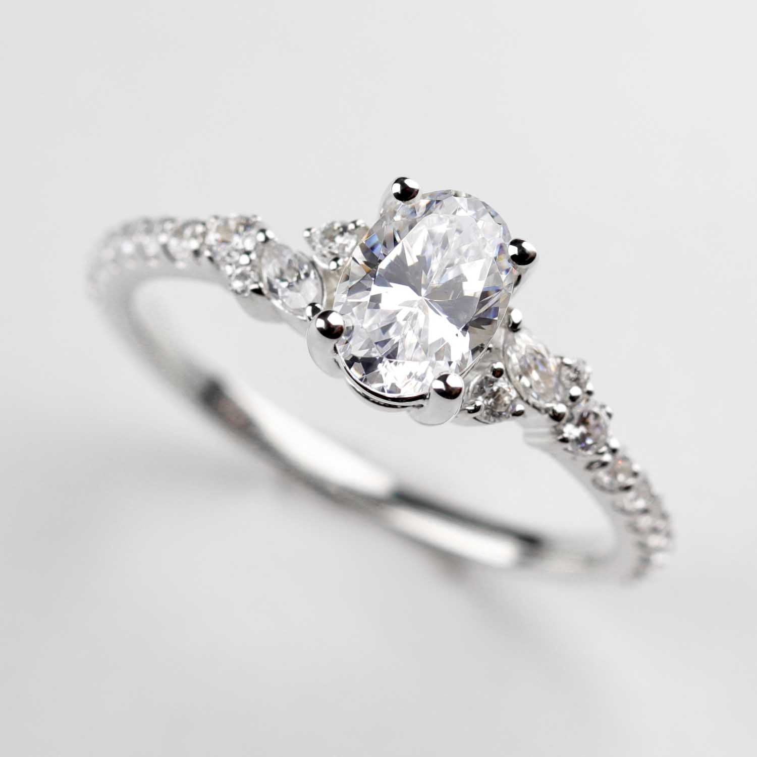 Cluster Engagement Ring