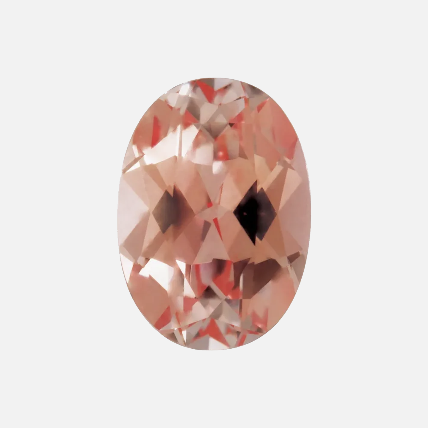 . Lab-grown Peach Champagne Sapphire