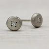 Pin-set Small Pebble Stud Earrings, Earrings - Aide-mémoire Jewelry