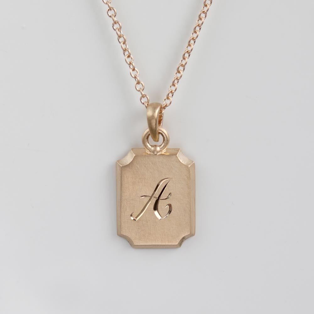 Monogram Ancient Pendant Necklace​ Eco-friendly, Ethical Jewelry
