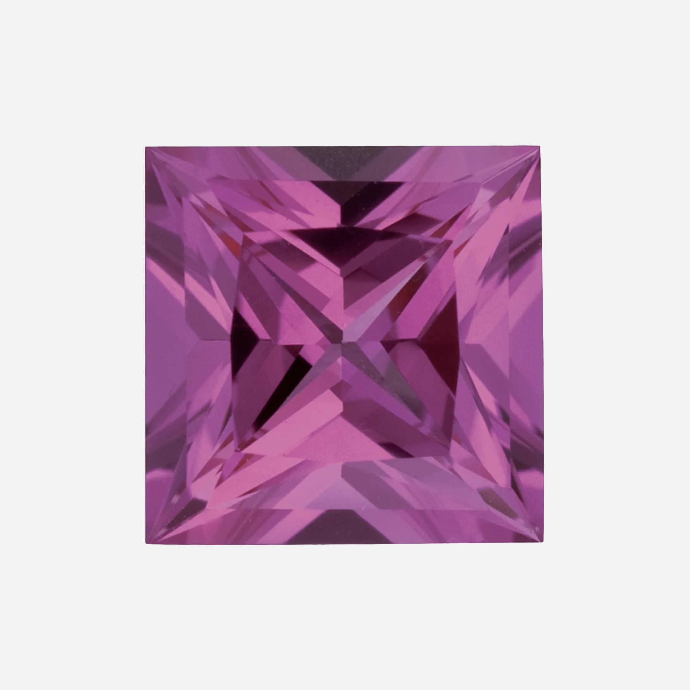 . Lab-grown Medium Pink Sapphire