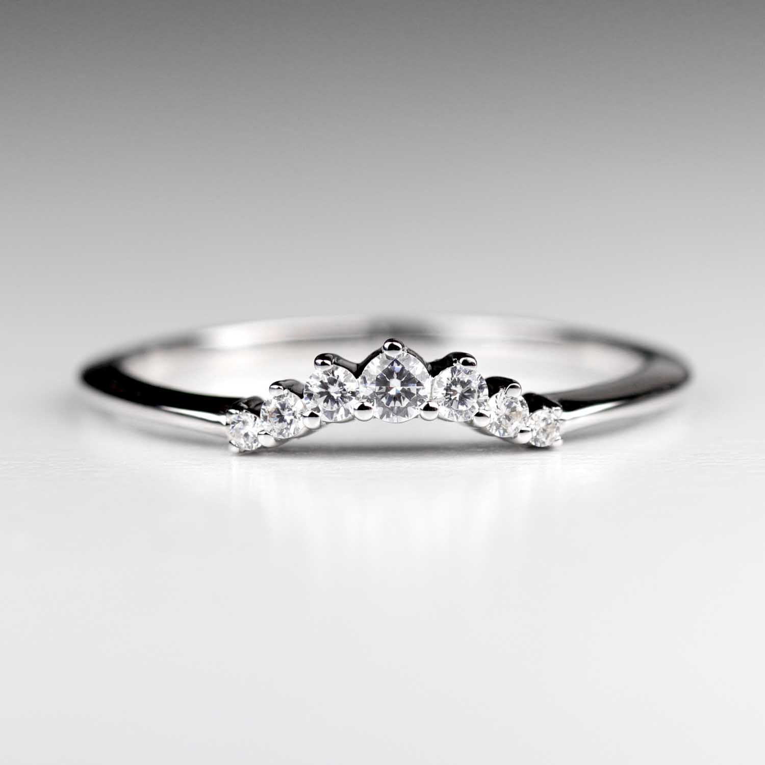 Seven Stone Contour Band - 1/8 CTW